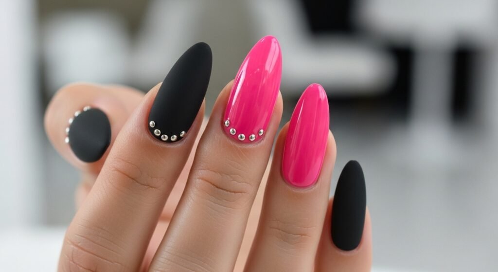 Black & Hot Pink