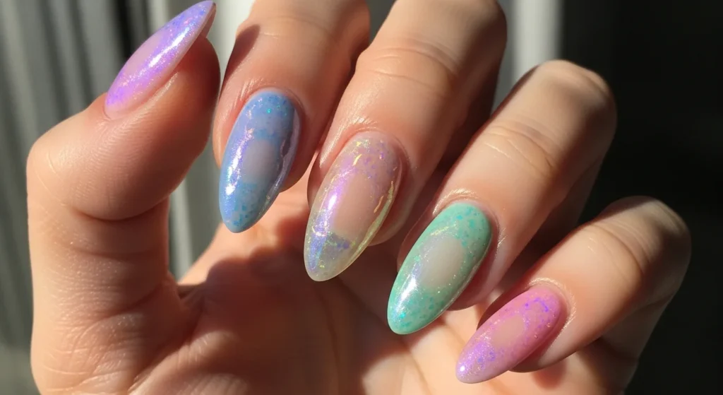 Glazed Donut Pastels nails