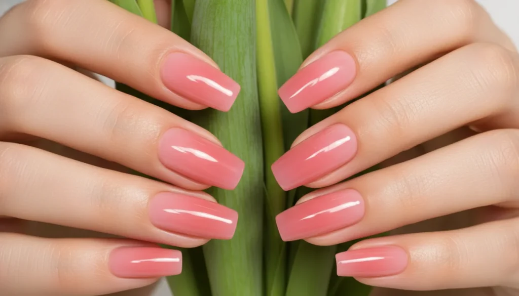 Milky Pink Nails