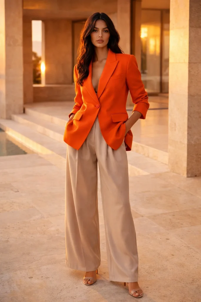 Orange Blazer