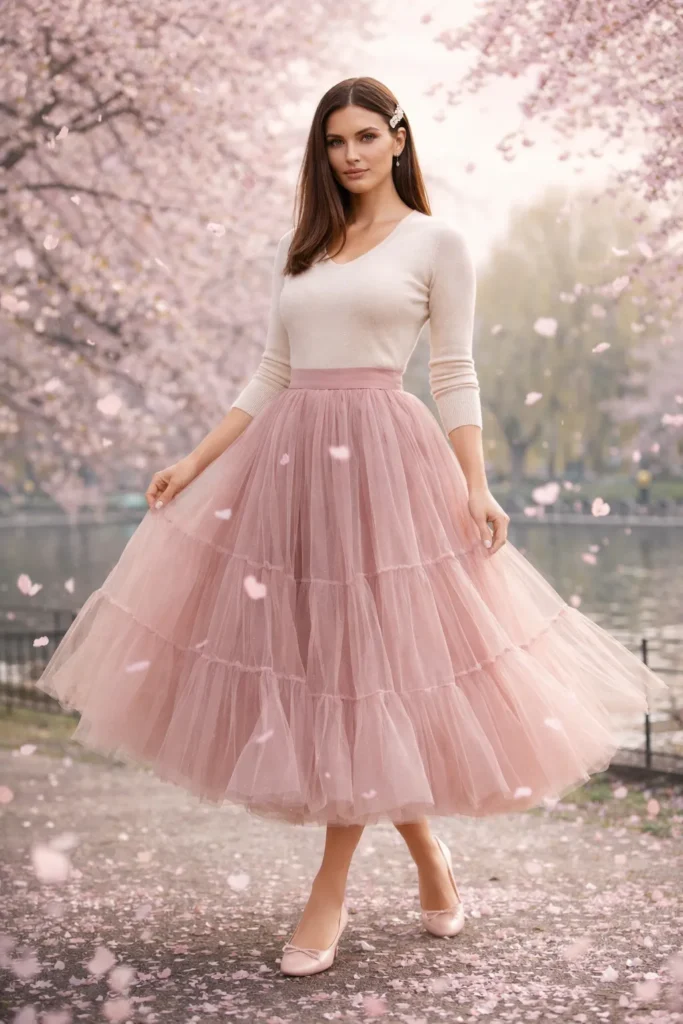 Dusty Rose Skirt 