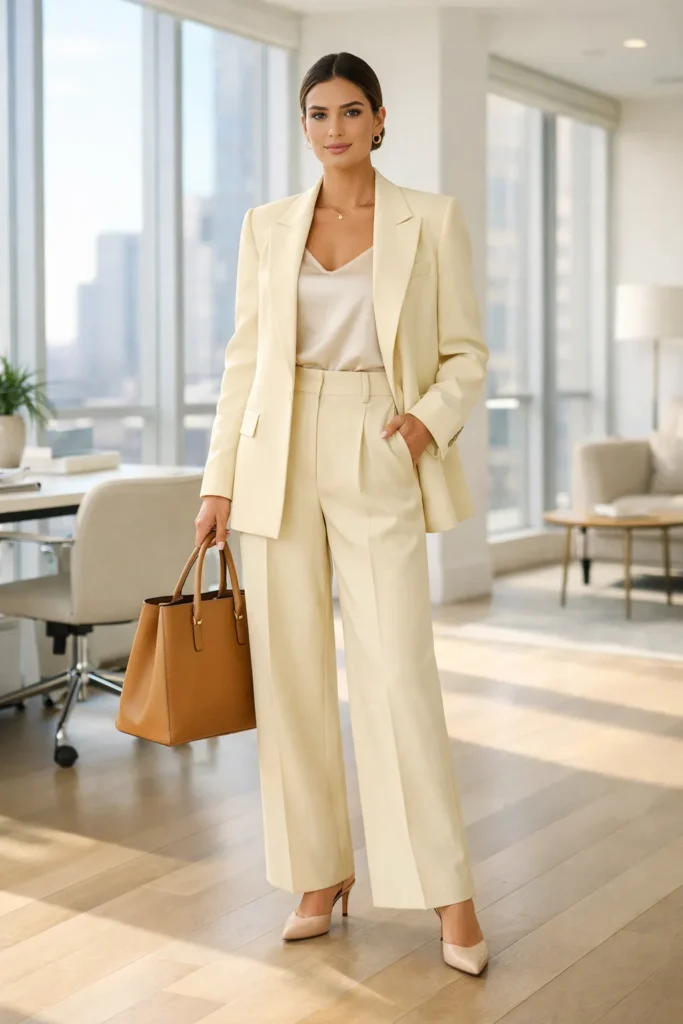 Buttercream Power Suit