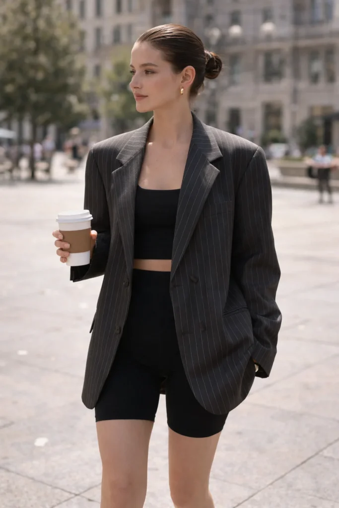 Grandpa Blazer Over Athleisure