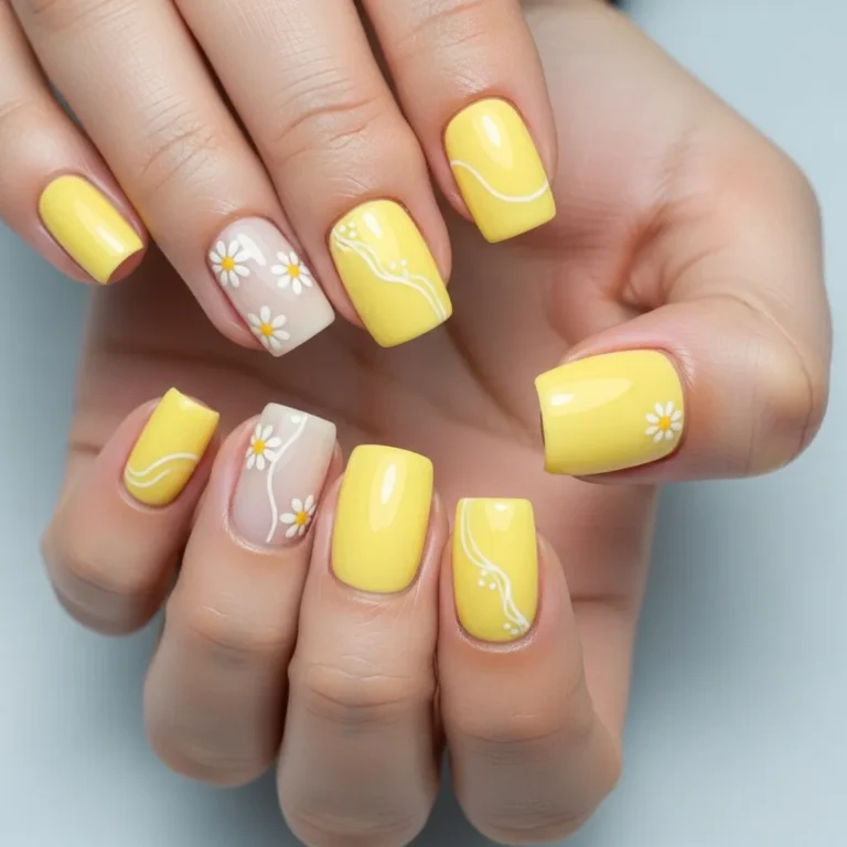 Cute & Minimal Yellow Nails Ideas That Scream Sunshine & Style