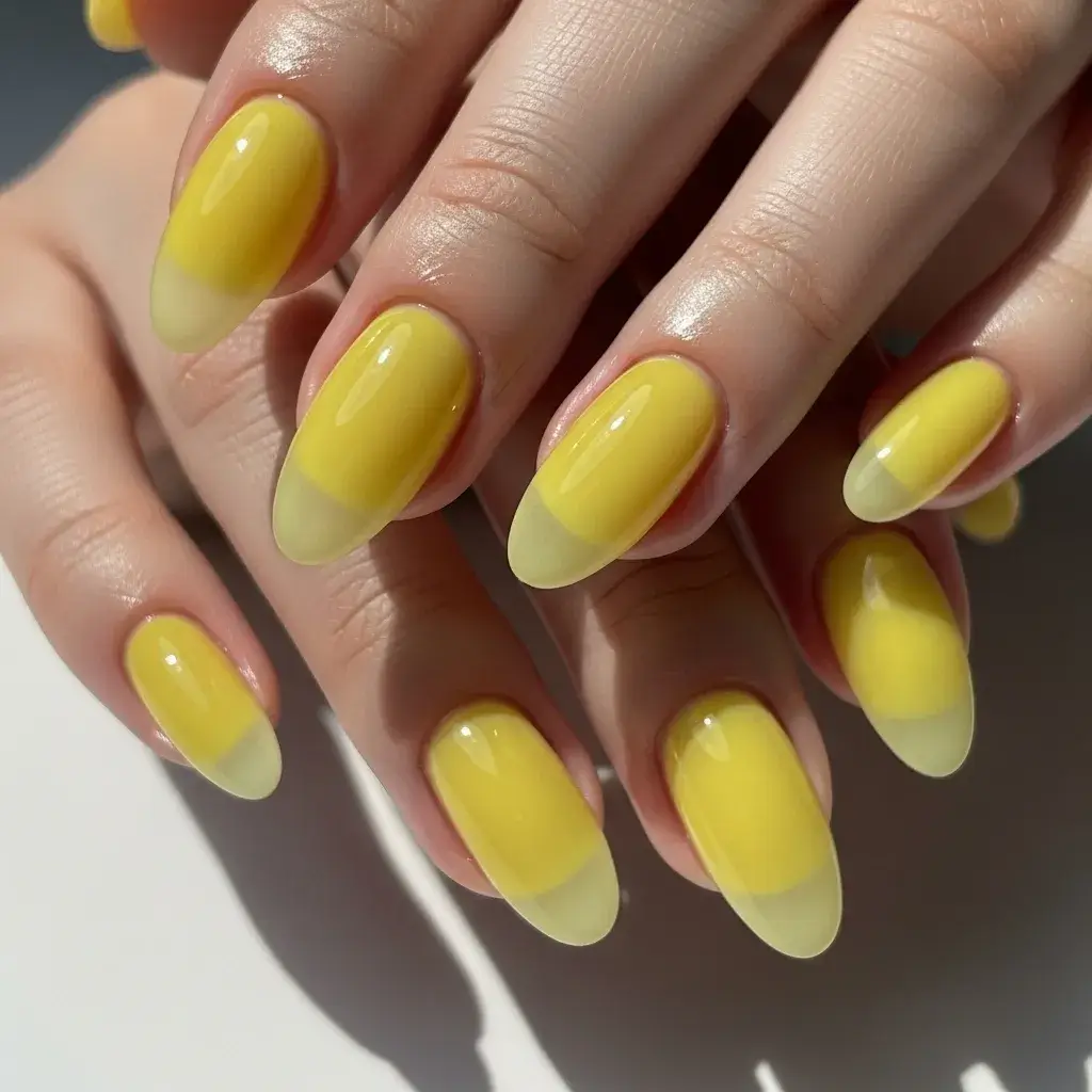 Jelly Yellow Nails